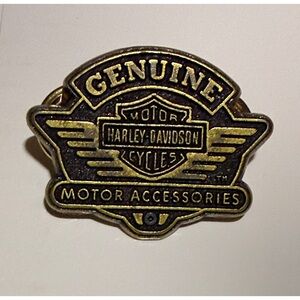 Harley-Davidson Gold and Black Authentic Pin-Perfect vest pin.